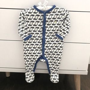 3/$15 Nautica footed onesie